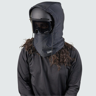 Camber Hood Adjustable Balaclava | Solids BlackStrap Black #color_black