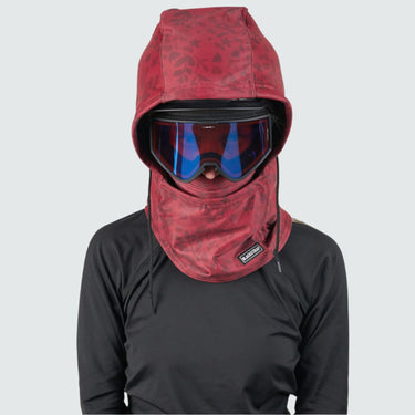 Camber Hood Adjustable Balaclava | Prints BlackStrap Springy Maroon #color_springy-maroon