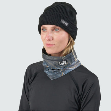 Dual Layer Tube Neck Warmer | Prints BlackStrap Geode Black #color_geode-black