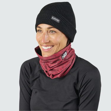 Dual Layer Tube Neck Warmer | Prints BlackStrap Springy Maroon #color_springy-maroon