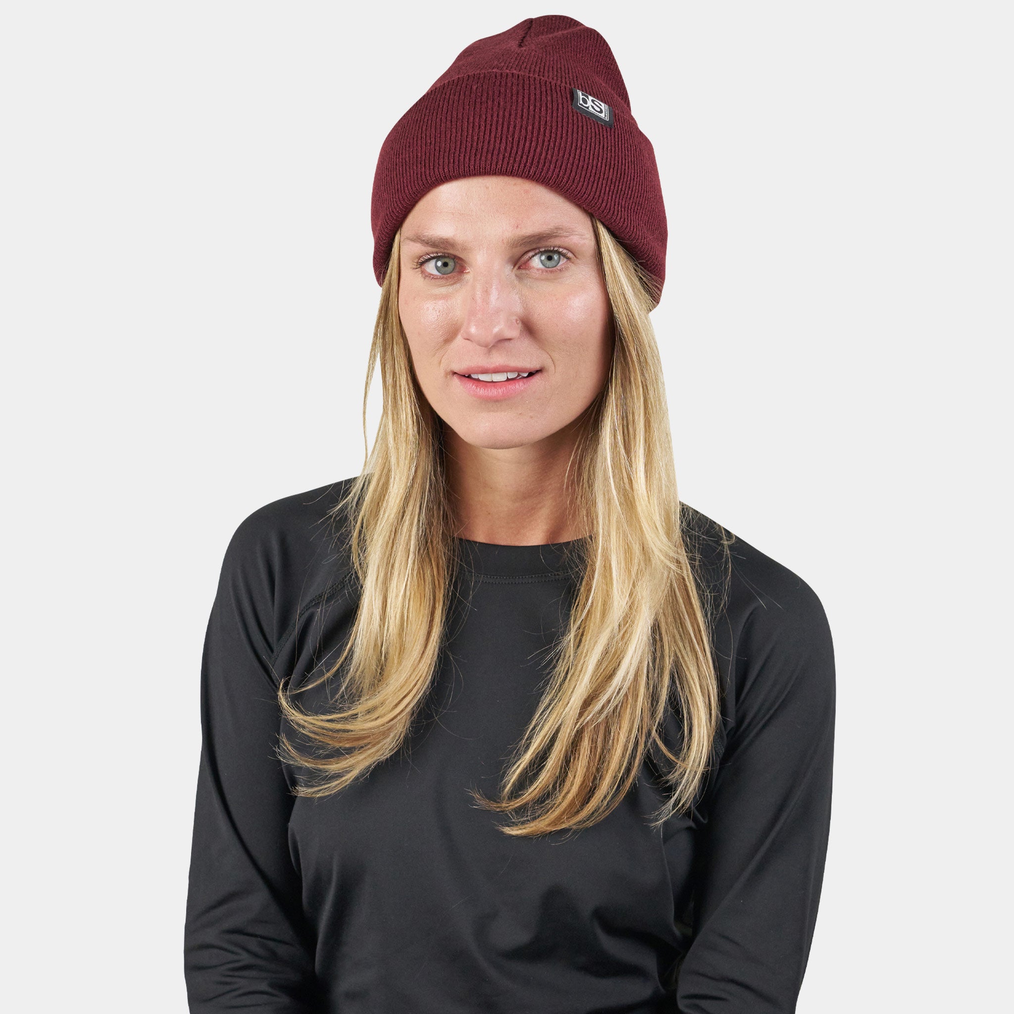 Essential Beanie BlackStrap Maroon #color_maroon