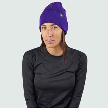 Essential Beanie BlackStrap Purple #color_purple