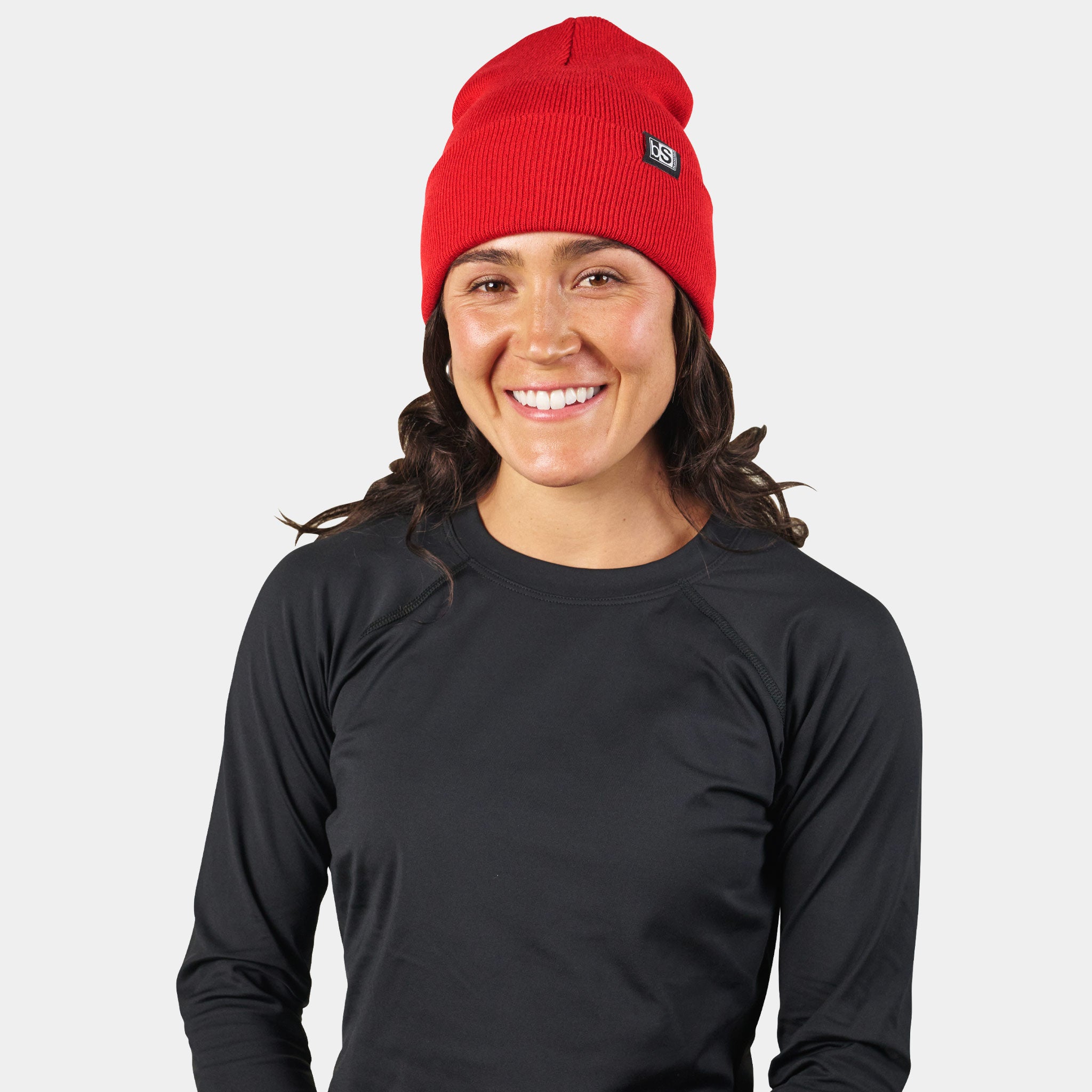 Essential Beanie BlackStrap Red #color_red