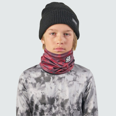 Kids' Dual Layer Tube Neck Warmer | Prints BlackStrap Frontline Maroon #color_frontline-maroon