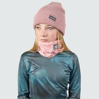 Kids' Dual Layer Tube Neck Warmer | Prints BlackStrap Springy Mauve #color_springy-mauve