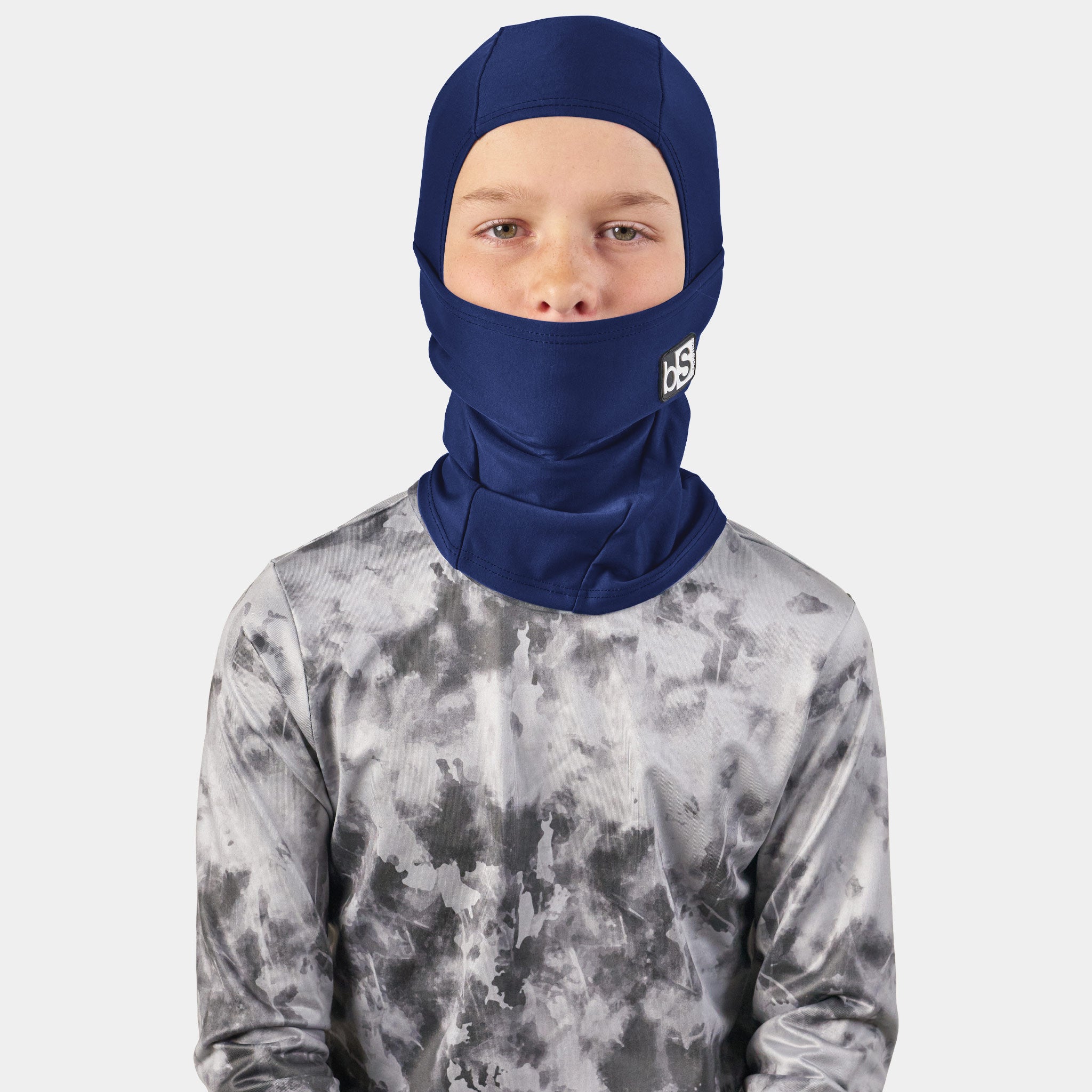 Kids' Hood Balaclava | Solids BlackStrap Navy #color_navy