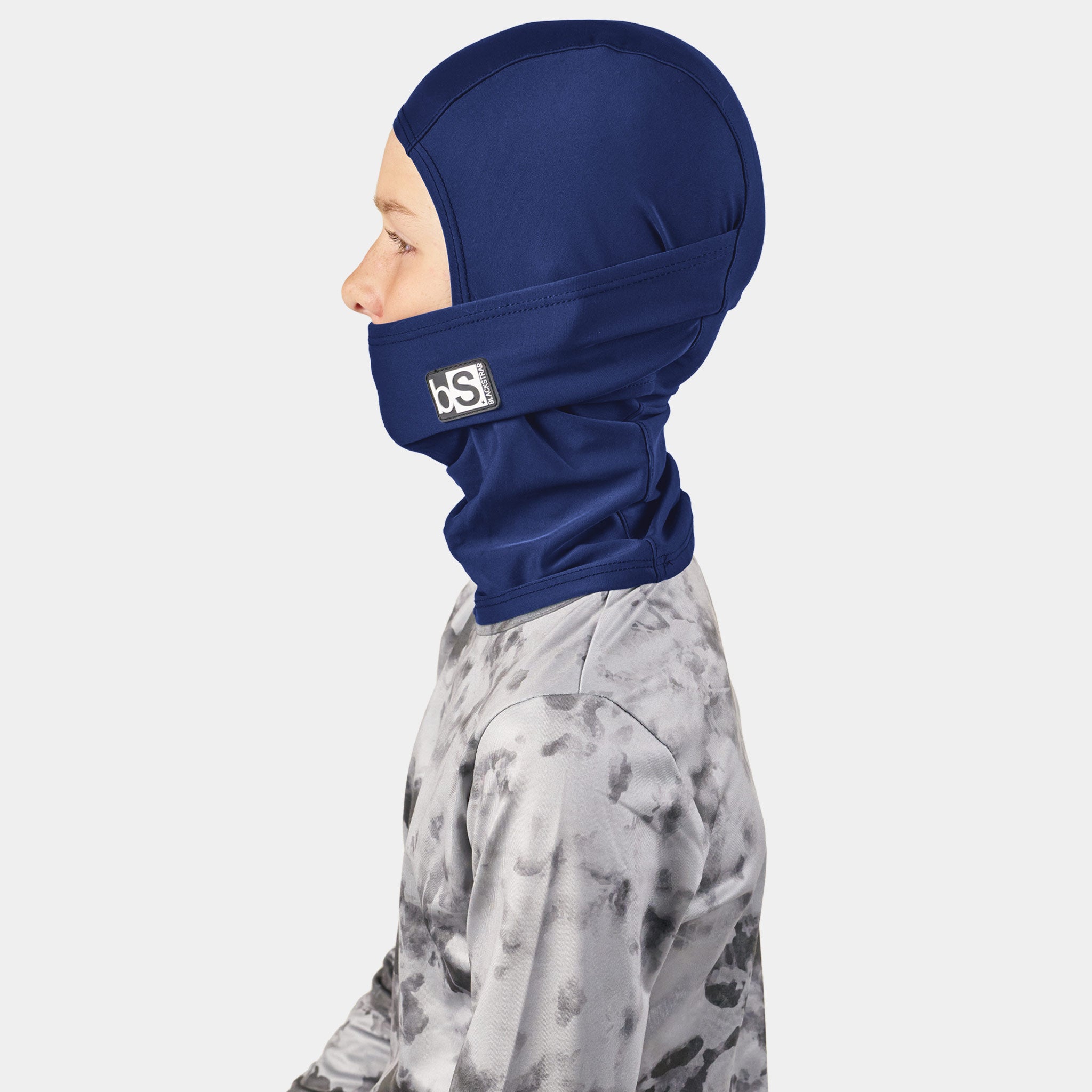 Kids' Hood Balaclava | Solids BlackStrap Navy #color_navy