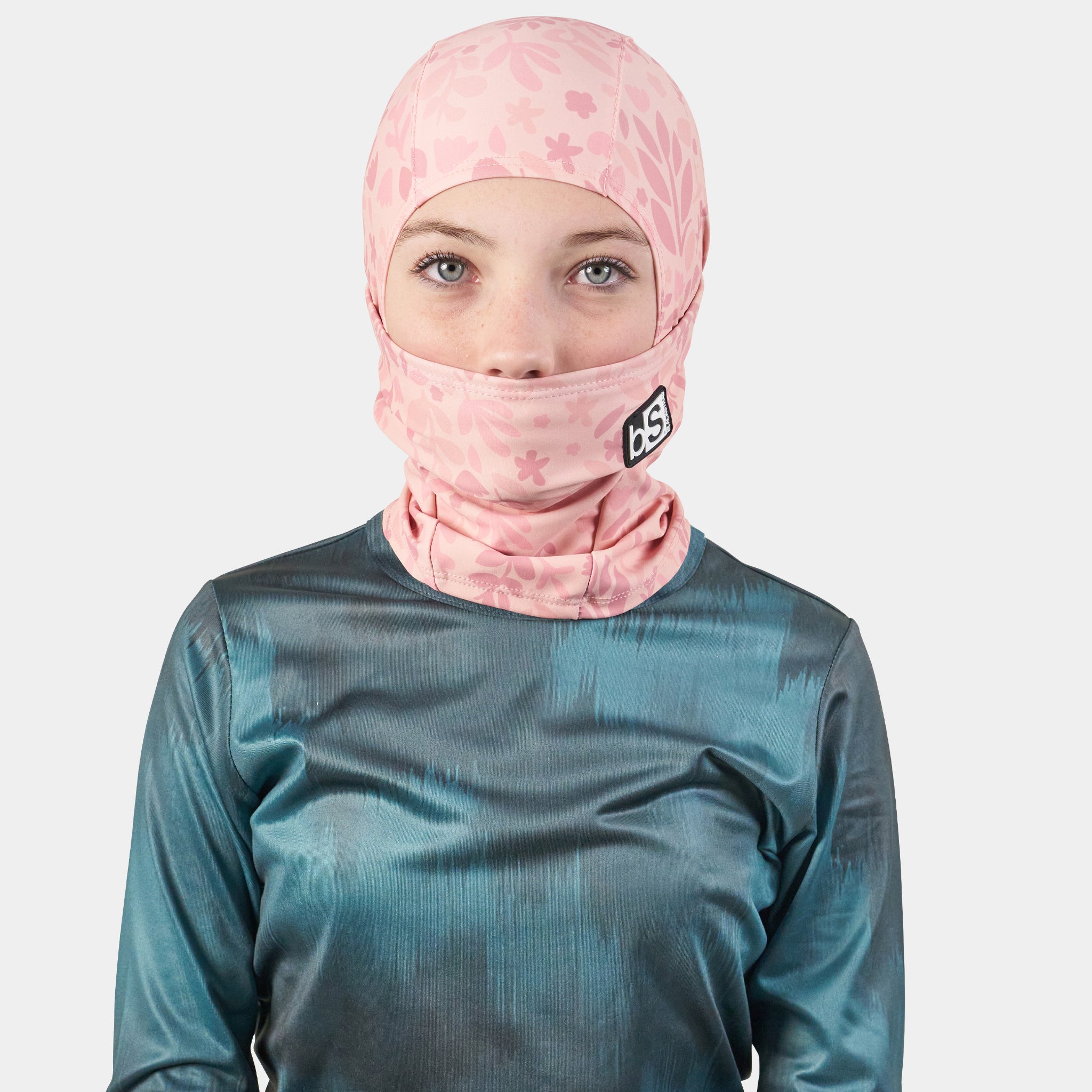 Kids' Hood Balaclava | Prints BlackStrap Springy Mauve #color_springy mauve