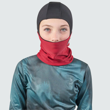 Kids' Treble Hood Balaclava BlackStrap #color_maroon