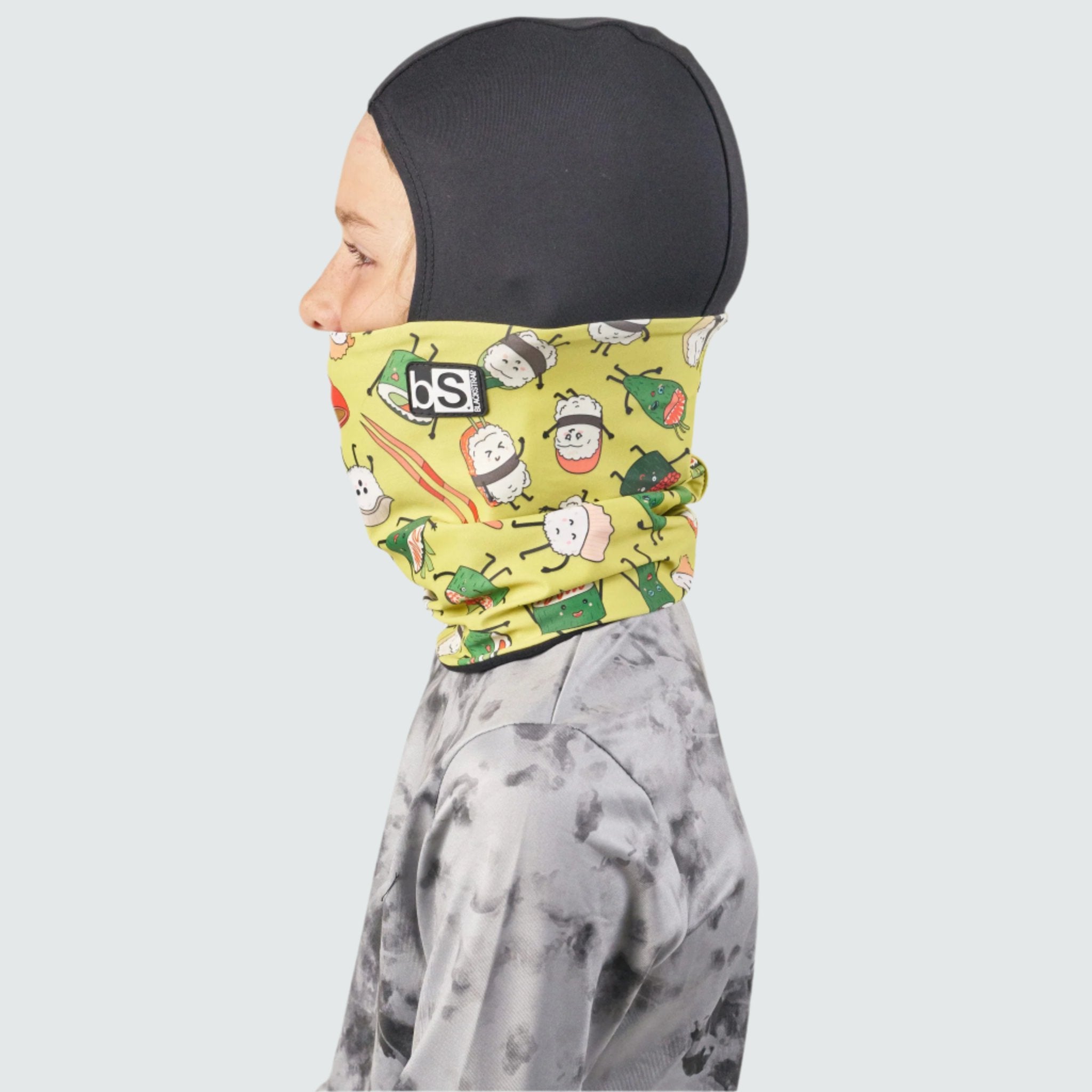 Kids' Treble Hood Balaclava BlackStrap #color_sushi wasabi