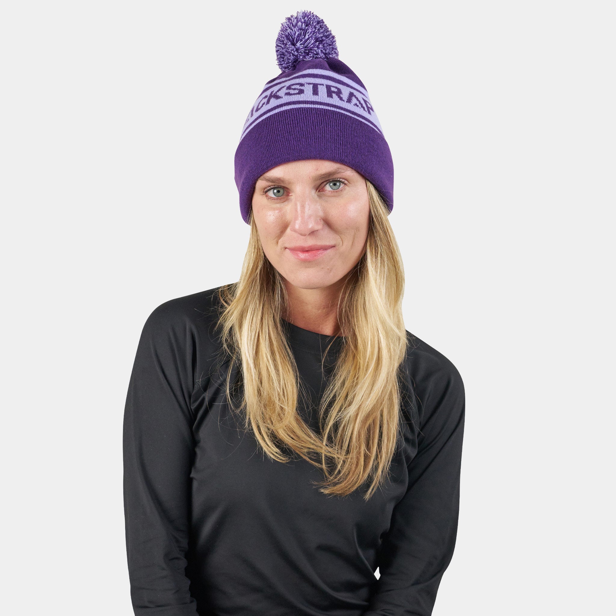 POM Beanie BlackStrap Pom-Eggplant #color_eggplant