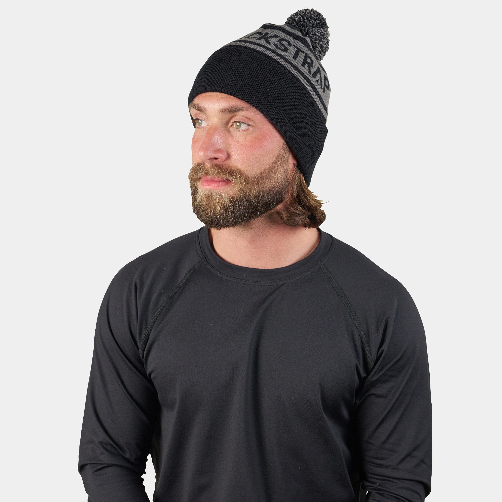 POM Beanie BlackStrap Pom-Mono #color_mono