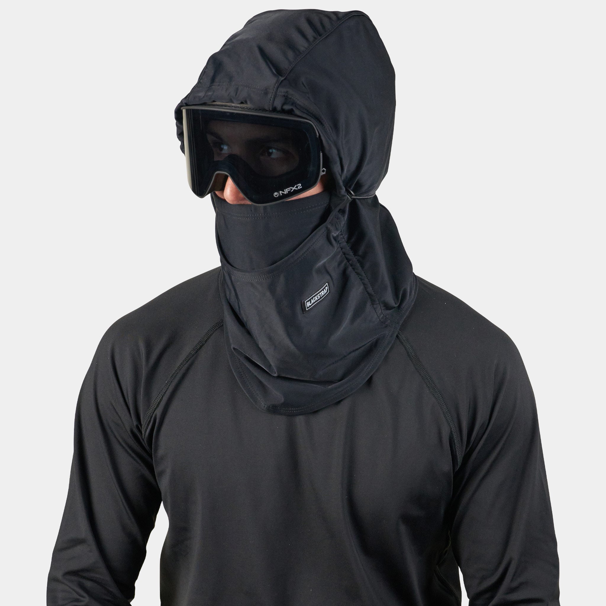 Team Hood Balaclava | Solids BlackStrap Black #color_black