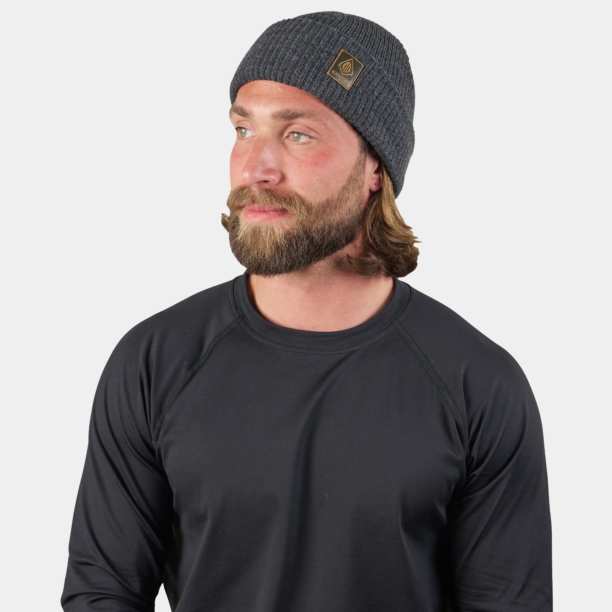 Tread Beanie BlackStrap Charcoal #color_charcoal