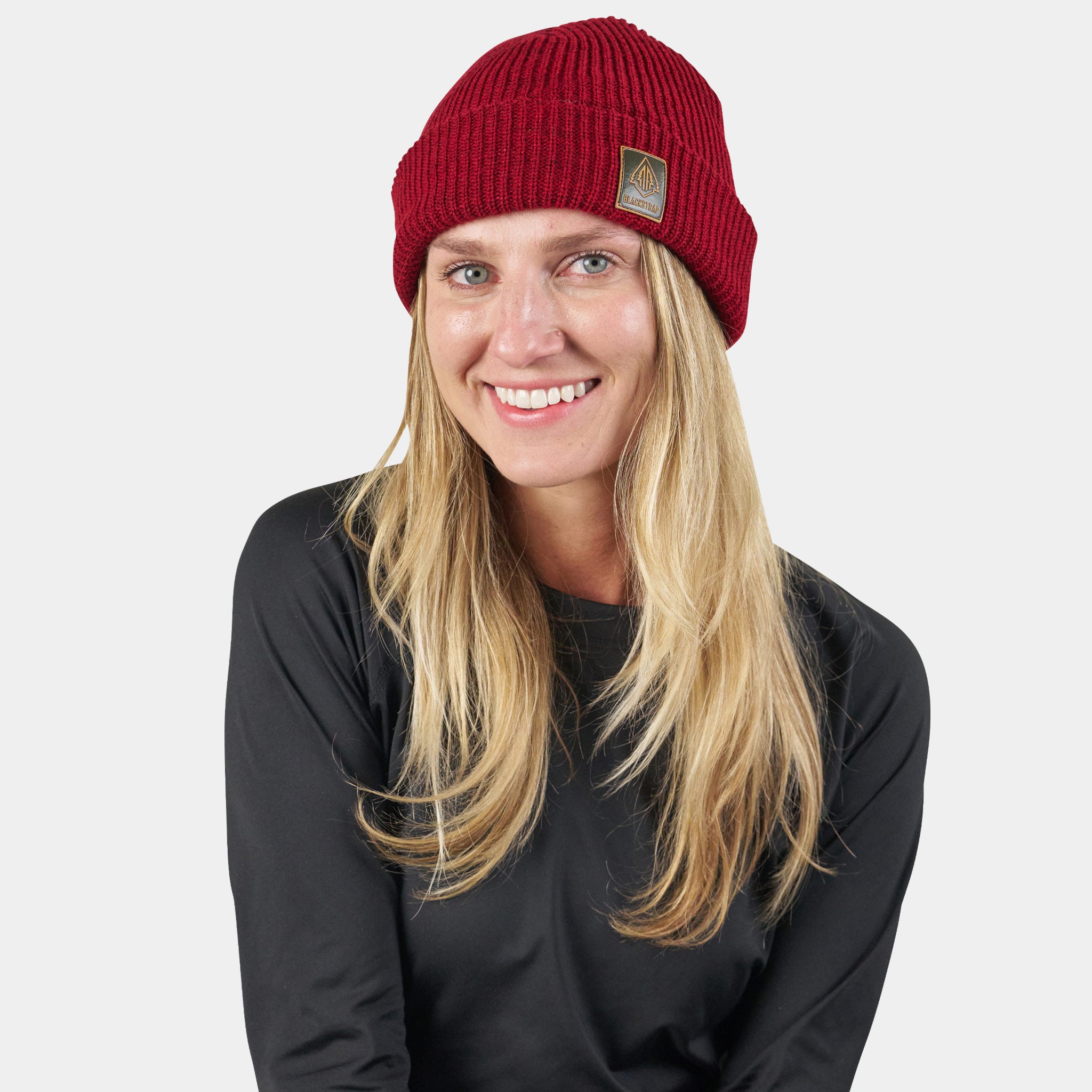 Tread Beanie BlackStrap Heathered Red #color_heathered red