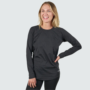 BlackStrap Women's Skyliner Baselayer Crewneck Long Sleeve #color_black