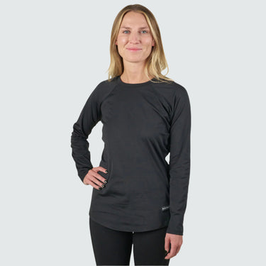 BlackStrap Women's Skyliner Baselayer Crewneck Long Sleeve #color_black