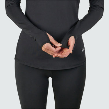 BlackStrap Women's Summit Baselayer Crewneck Long Sleeve #color_black