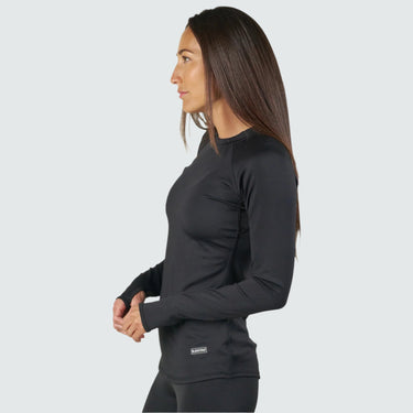 BlackStrap Women's Summit Baselayer Crewneck Long Sleeve #color_black