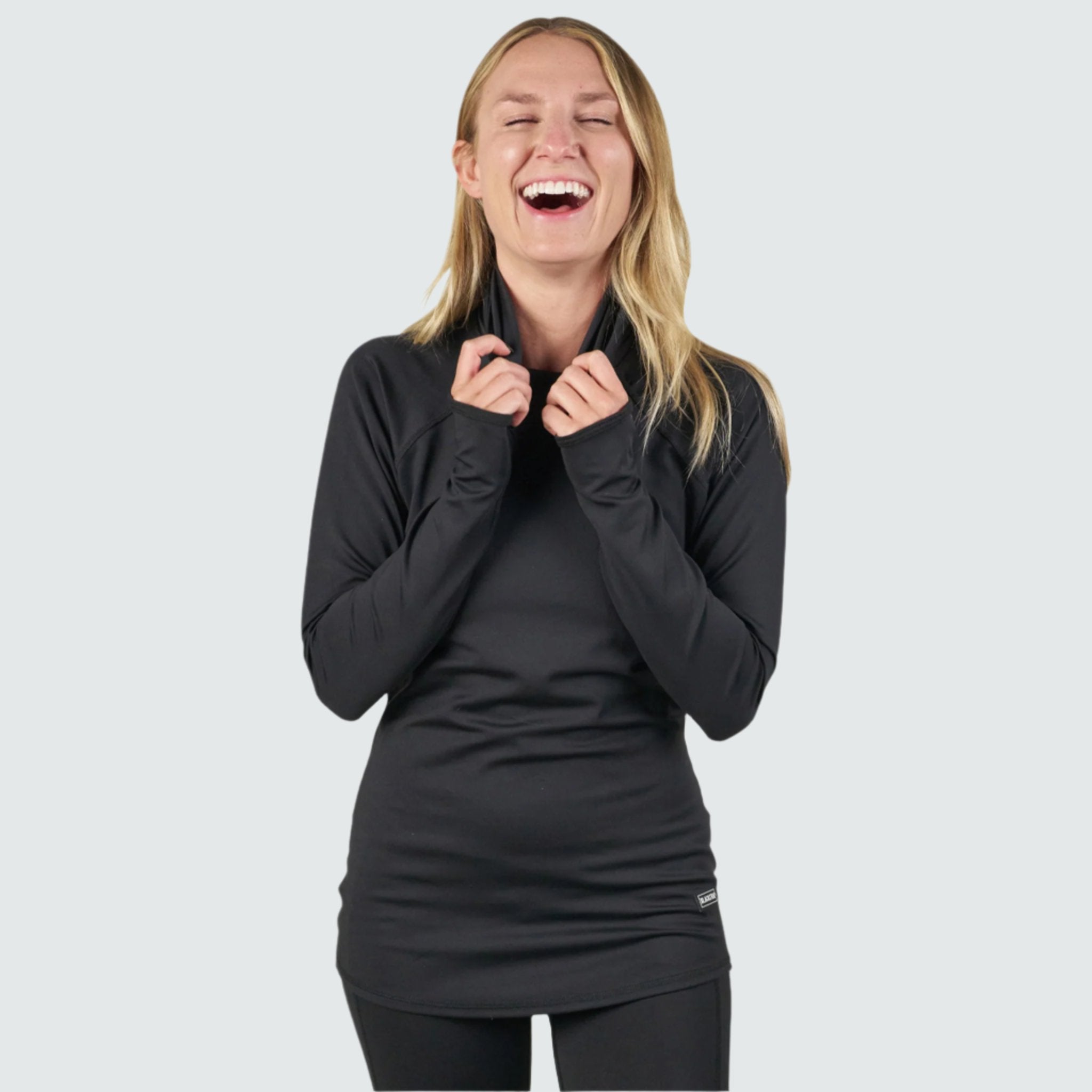 BlackStrap Women's Summit Baselayer Hoodie #color_black