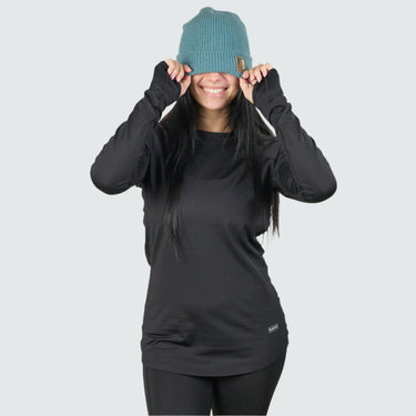 BlackStrap Women's Vista Baselayer Crewneck Long Sleeve #color_black