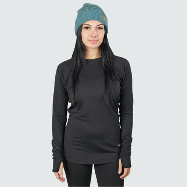 BlackStrap Women's Vista Baselayer Crewneck Long Sleeve #color_black