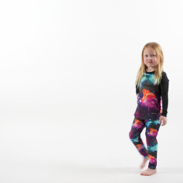 Kids' Therma Base Layer Crewneck BlackStrap #color_space-galactic