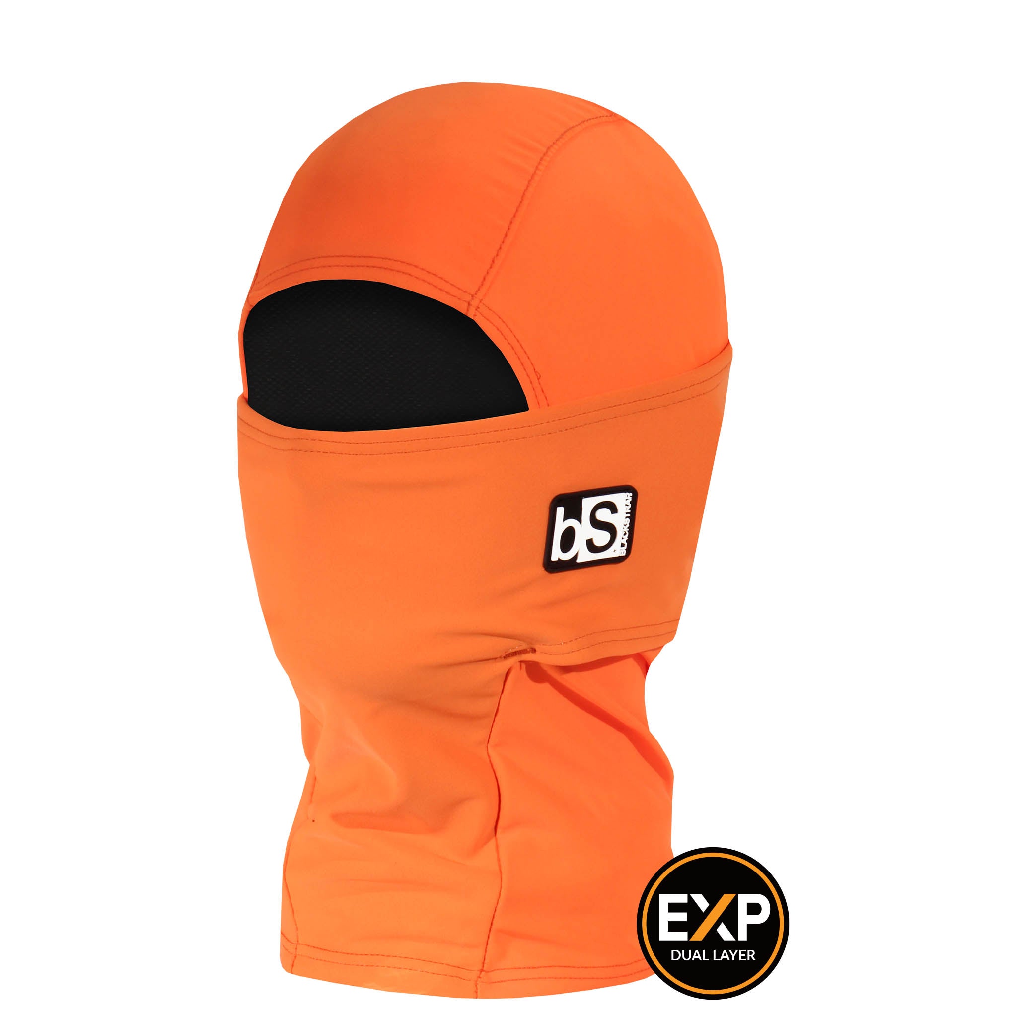 Kids' Expedition Hood Balaclava | Solids BlackStrap Bright Orange #color_bright orange