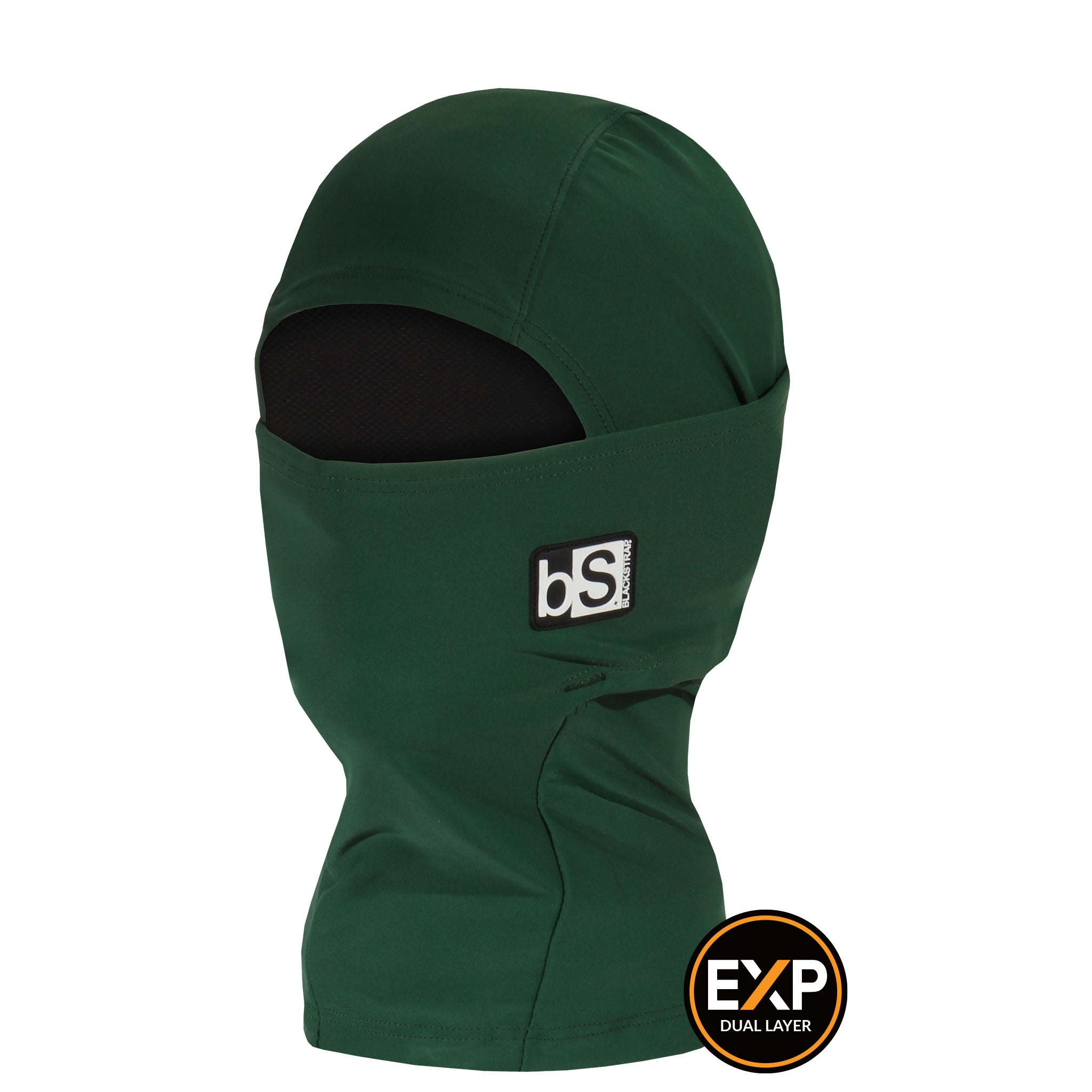 Kids' Expedition Hood Balaclava | Solids BlackStrap Forest Green #color_forest green