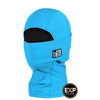 Kids' Expedition Hood Balaclava | Solids BlackStrap Turquoise #color_turquoise