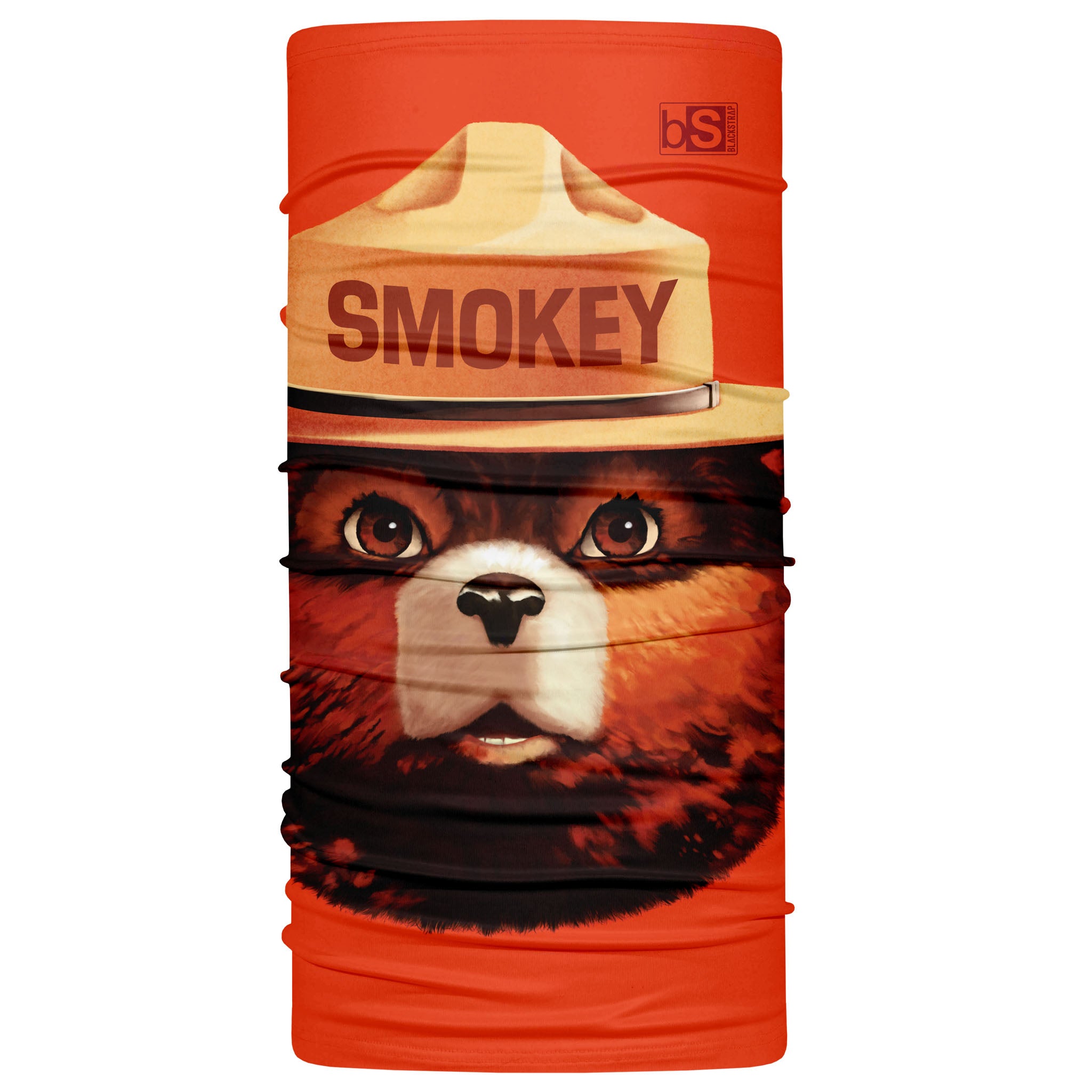 Daily Tube Neck Gaiter | Smokey Bear BlackStrap Bigface Orange #color_bigface orange
